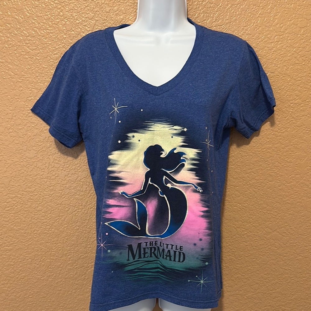 The Little Mermaid Blue Graphic T-Shirt